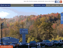 Tablet Screenshot of poulinautosales.com